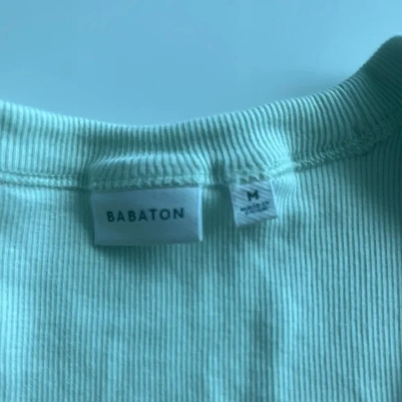 Aritzia Mint Green Ribbed Tank Top - Picture 3 of 3